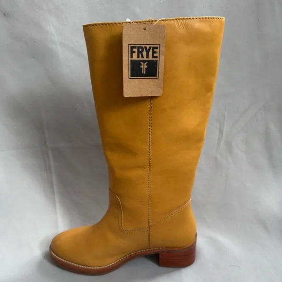NWT Frye Camryn Tall Pull-On Boots – Banana Leather – Size 8M - Picture 9 of 15